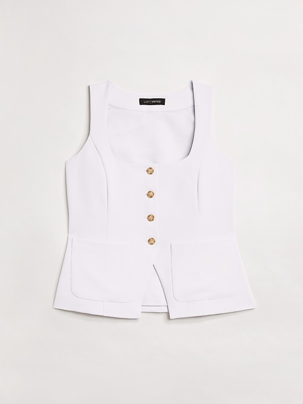 LOFT | Versa Crepe Drape Tank Pocket Vest LP - Picture 5 of 10